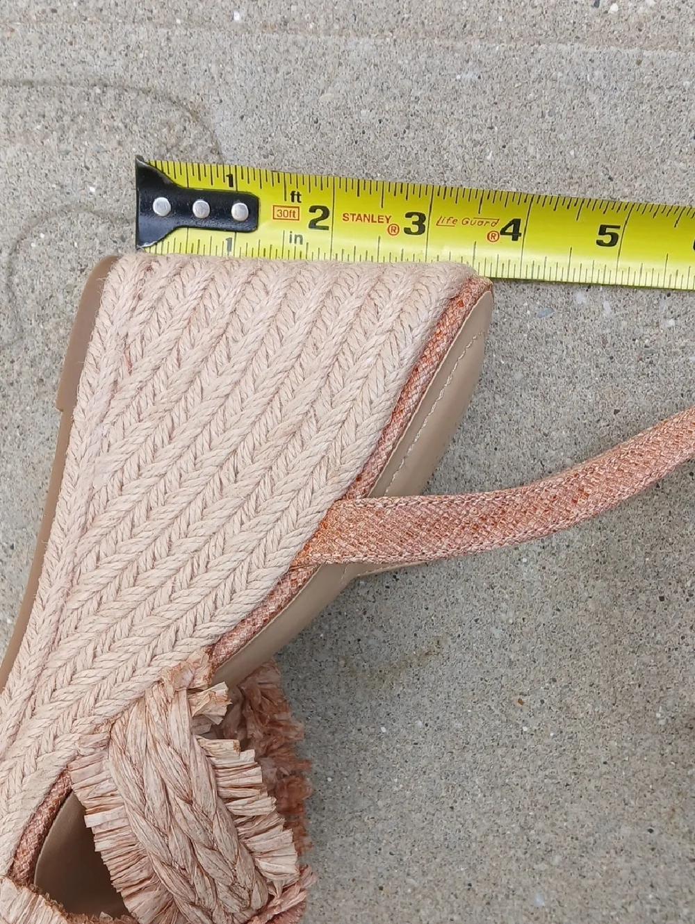 Women's Krista Espadrille Flower Wedge Sandals Soft Pink Sz 9